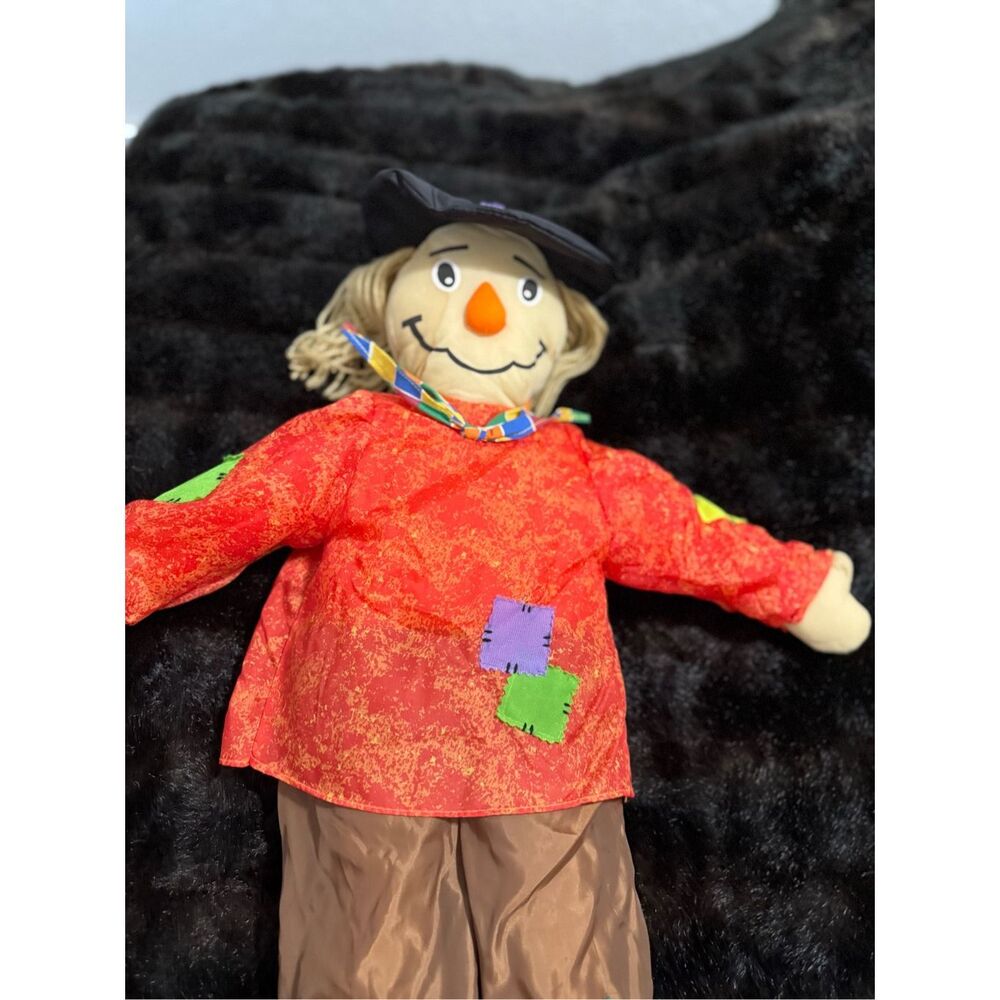Goffa Scarecrow Puffalump Plush 30" Fall Autumn Thanksgiving Halloween Decor